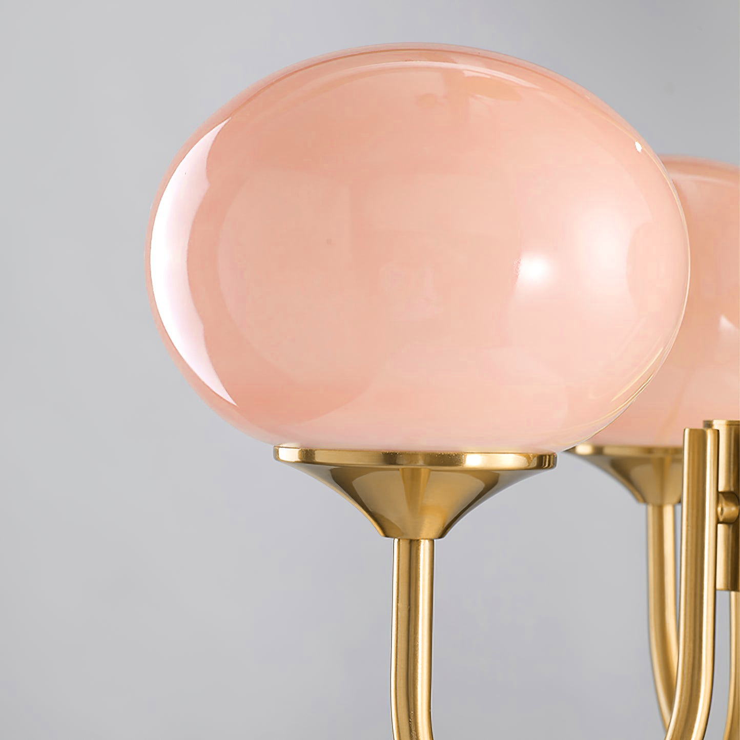 Pendant Light – Pink Glass Shades – Diameter: 19.7 inches – Elegant Kitchen Pendant Lighting 8