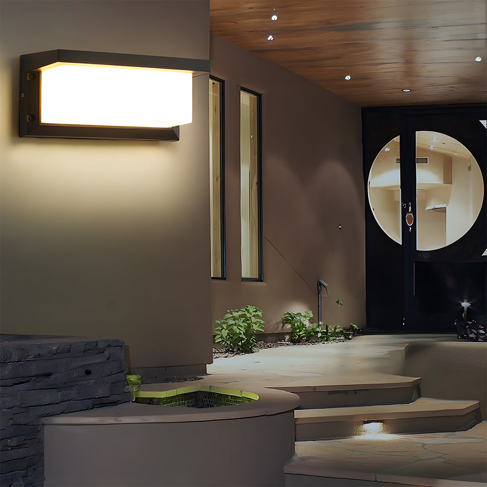 Simple Outdoor Wall Light | Waterproof LED | Sensor-Activated | Modern Aluminum Design | 18W/30W | Brick by Brick London 2