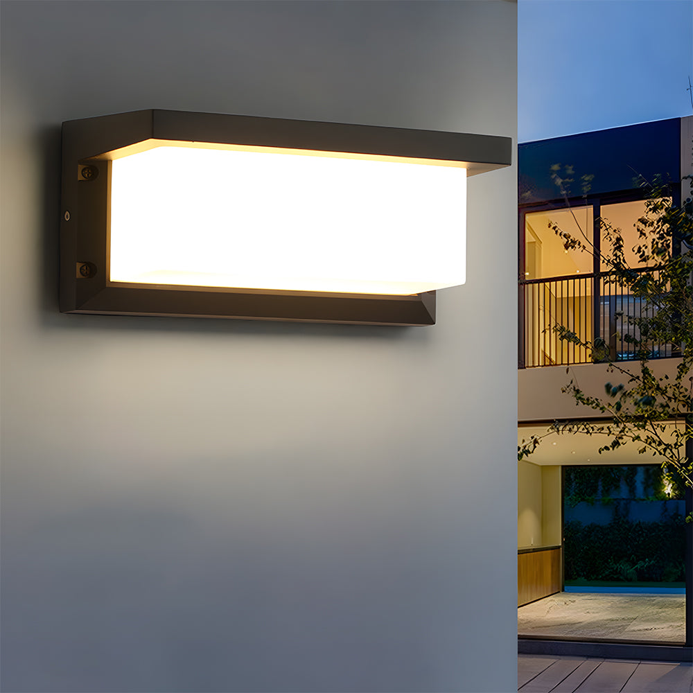 Simple Outdoor Wall Light | Waterproof LED | Sensor-Activated | Modern Aluminum Design | 18W/30W | Brick by Brick London 3