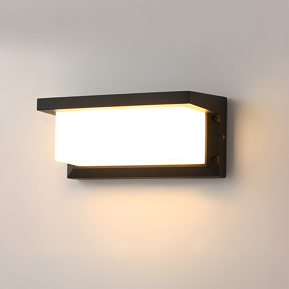 Simple Outdoor Wall Light | Waterproof LED | Sensor-Activated | Modern Aluminum Design | 18W/30W | Brick by Brick London 5