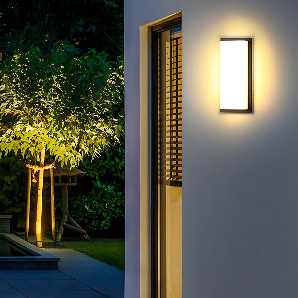 Sleek IP65 Outdoor Wall Light | Modern Exterior Wall Lantern | Aluminium & Acrylic | 24W/36W | Brick by Brick London 10