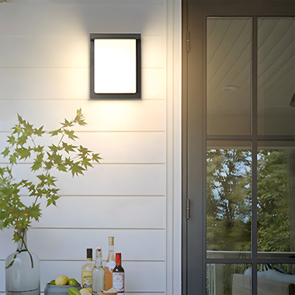 Sleek IP65 Outdoor Wall Light | Modern Exterior Wall Lantern | Aluminium & Acrylic | 24W/36W | Brick by Brick London 2