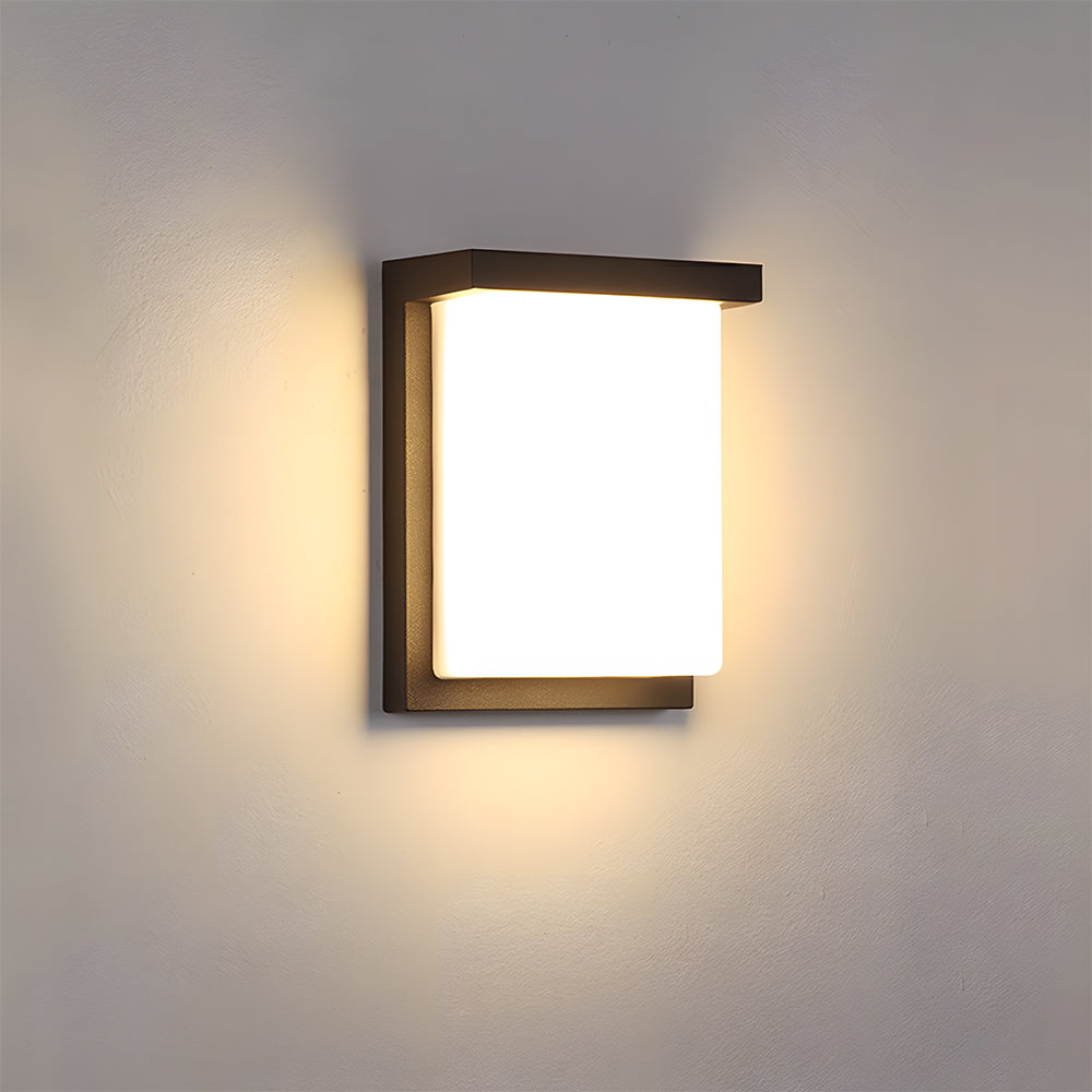 Sleek IP65 Outdoor Wall Light | Modern Exterior Wall Lantern | Aluminium & Acrylic | 24W/36W | Brick by Brick London 4
