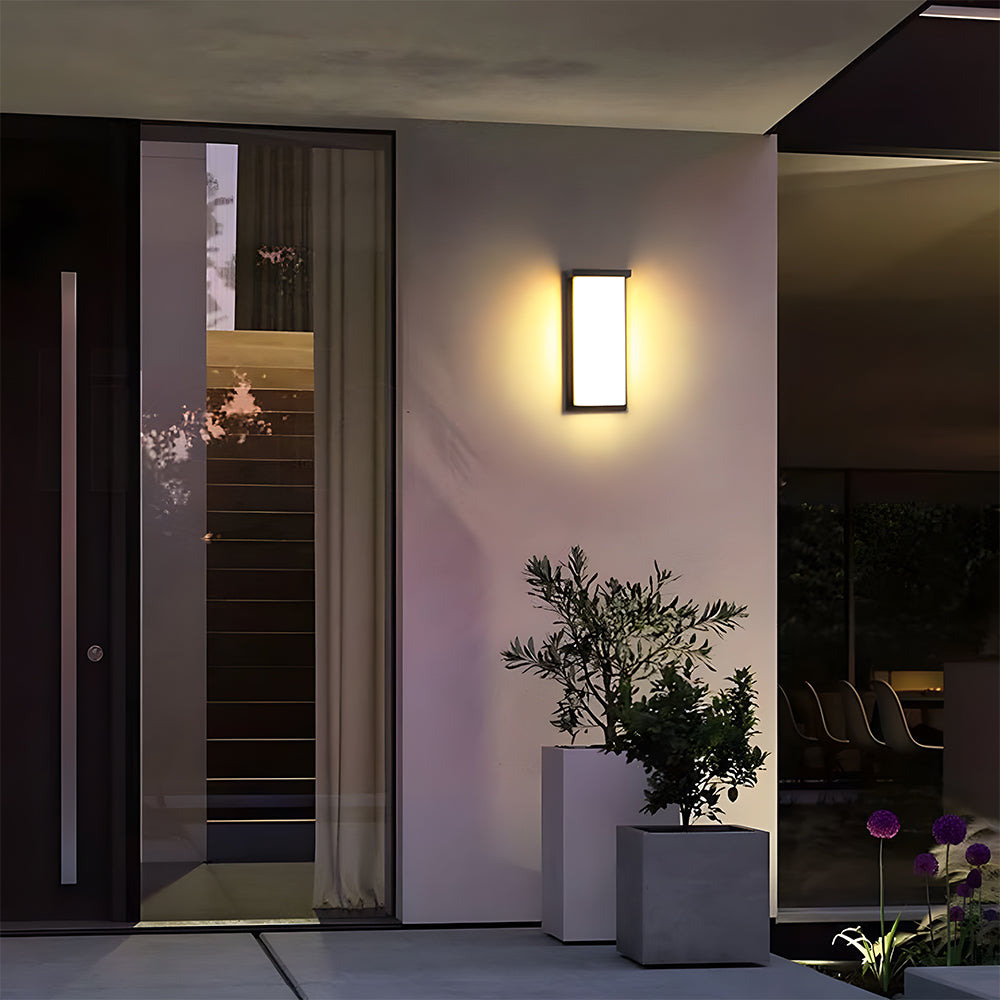 Sleek IP65 Outdoor Wall Light | Modern Exterior Wall Lantern | Aluminium & Acrylic | 24W/36W | Brick by Brick London 8