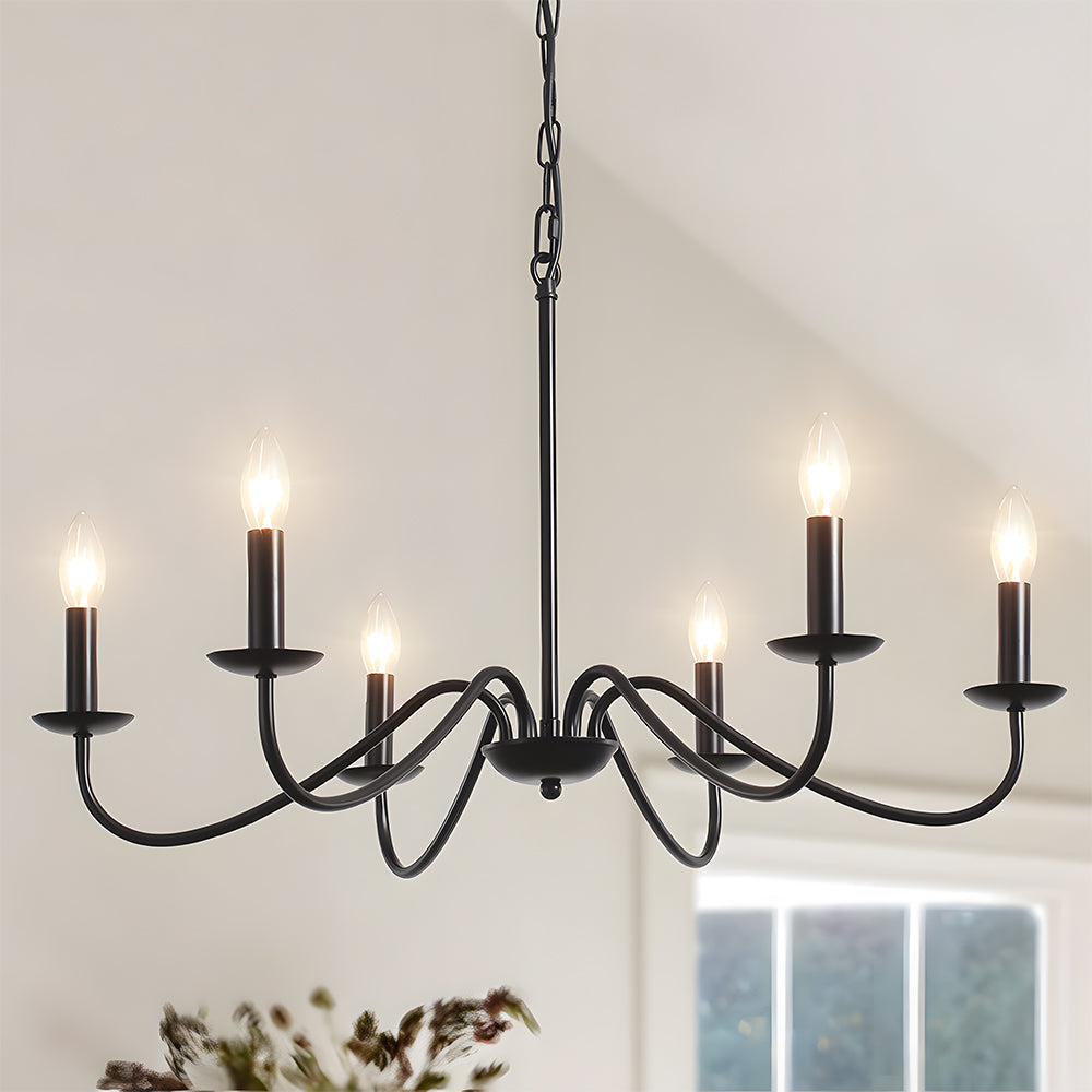 Sleek Modern Iron Pendant Light | Black Pendant Light for Bedroom | 15 Durable Iron | Brick by Brick London 1