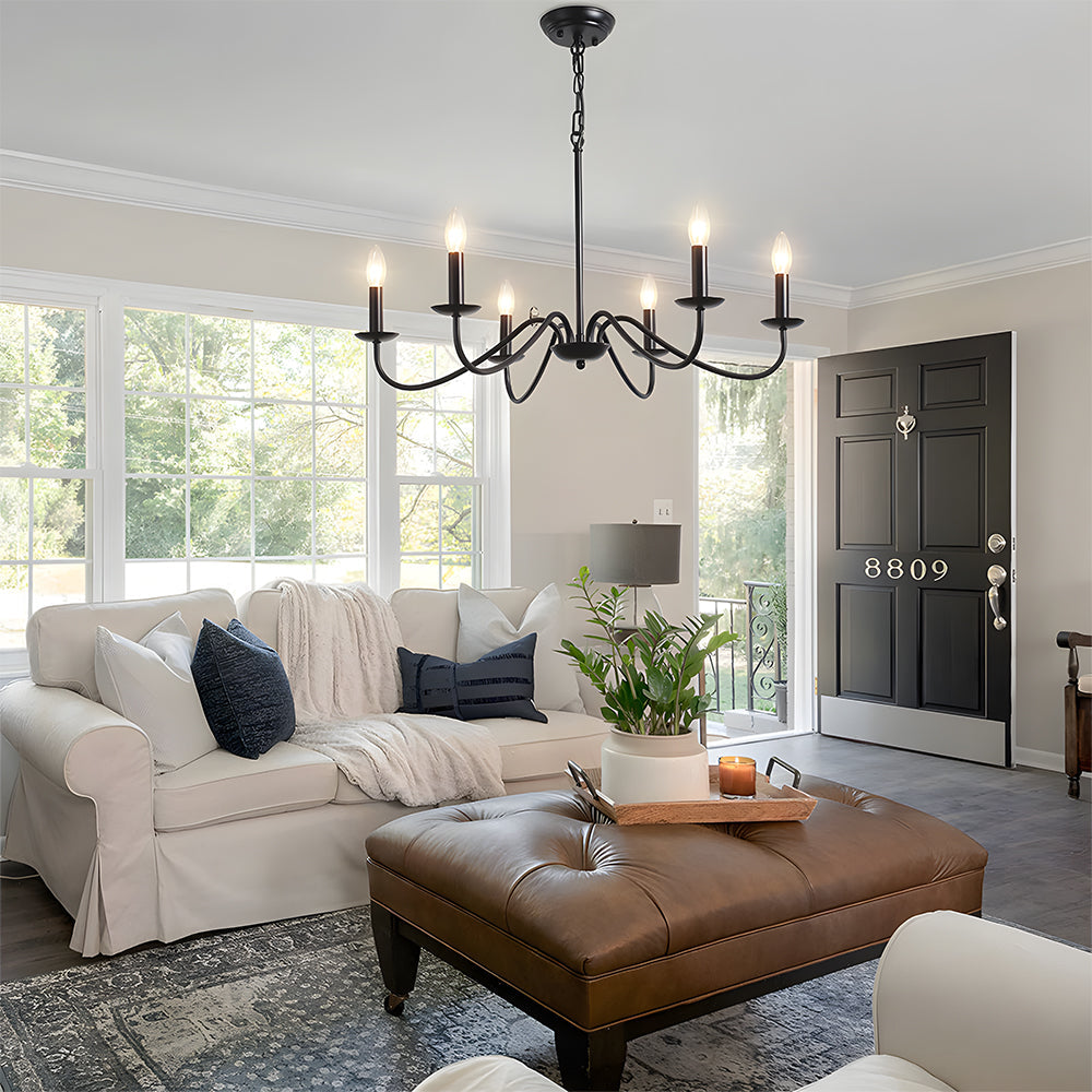 Sleek Modern Iron Pendant Light | Black Pendant Light for Bedroom | 15 Durable Iron | Brick by Brick London 6