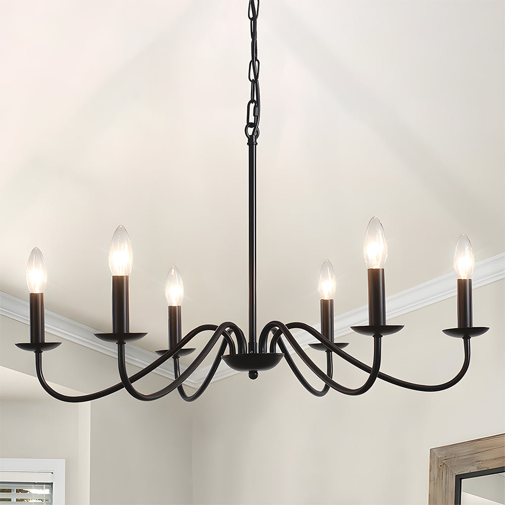 Sleek Modern Iron Pendant Light | Black Pendant Light for Bedroom | 15 Durable Iron | Brick by Brick London 8