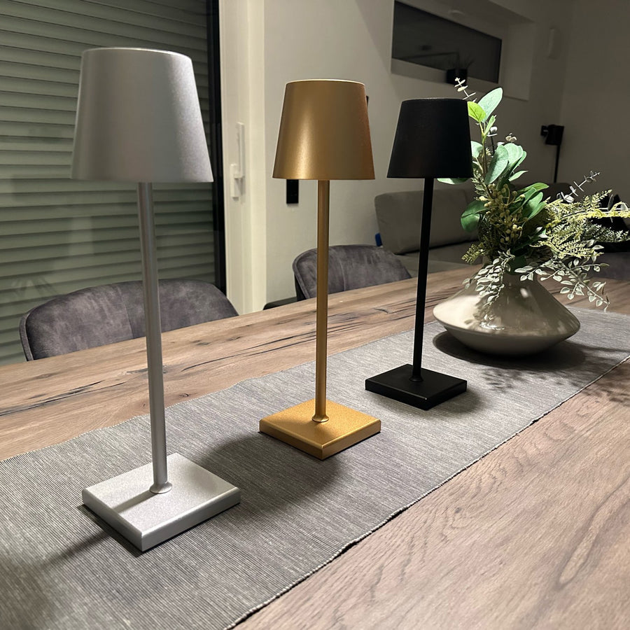 Sleek Wireless LED Table Lamp | Adjustable Brightness | Modern Bedside Light | USB Charging | Brick by Brick London 8