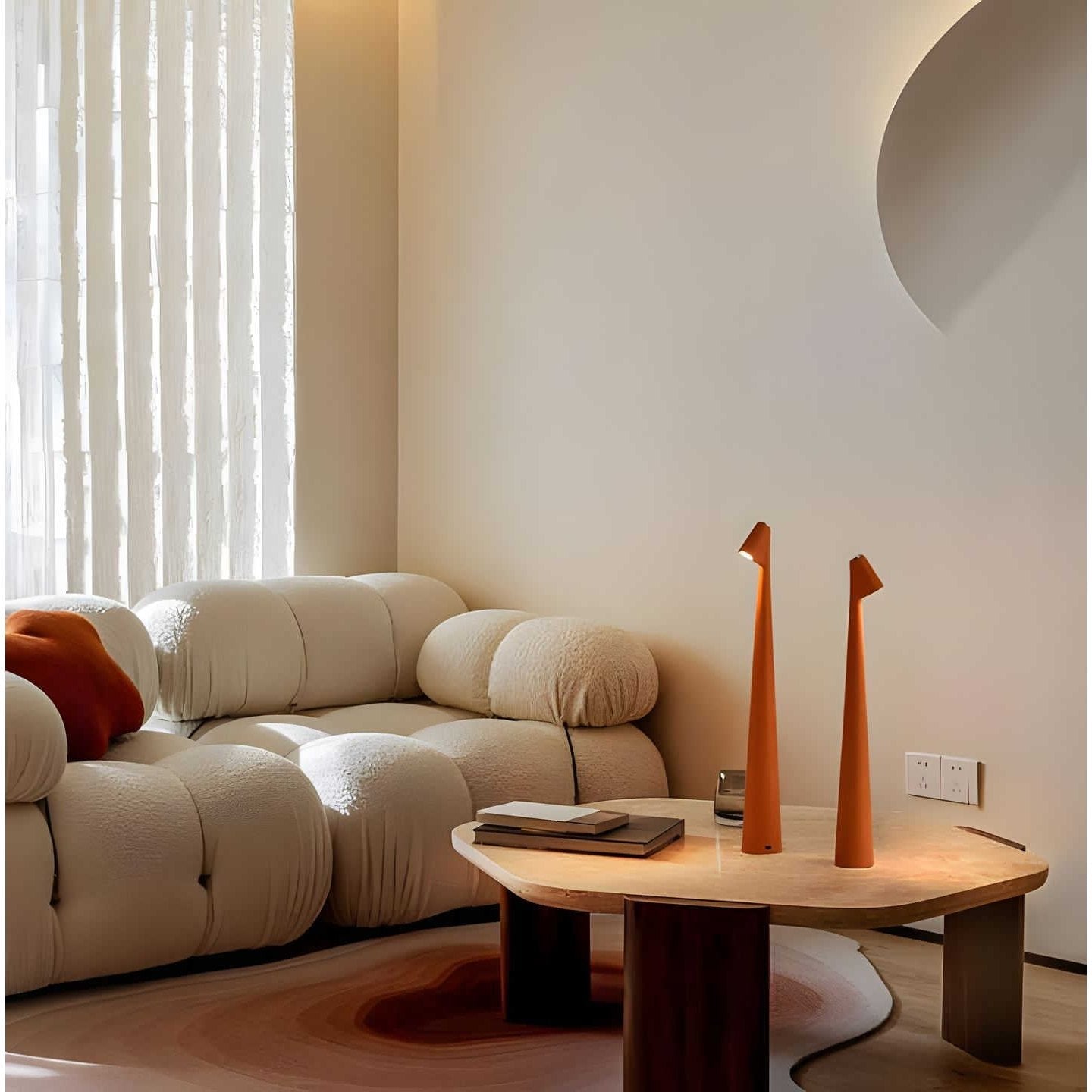 SlimLuxe Cordless Table Lamp | Adjustable Brightness | Modern Bedside Light | Rechargeable | Brick by Brick London 1