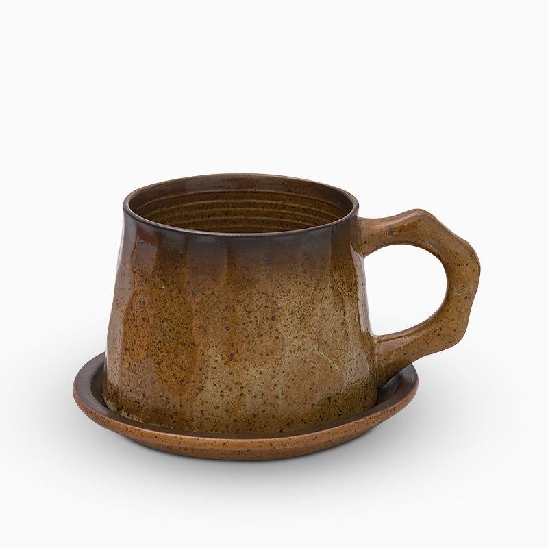 Teacup Set – Stoneware – Diameter: 4 inches – Unique Design with Spoon Included 11