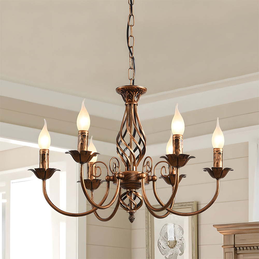 Vintage Bronze Pendant Light | Elegant Kitchen Pendant Lighting | 70CM Iron Ceiling Fixture | Brick by Brick London 5