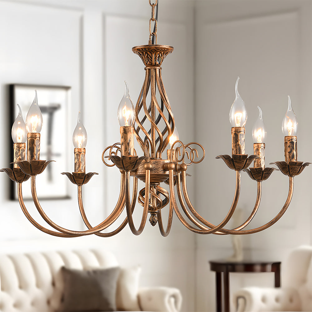 Vintage Bronze Pendant Light | Elegant Kitchen Pendant Lighting | 70CM Iron Ceiling Fixture | Brick by Brick London 9