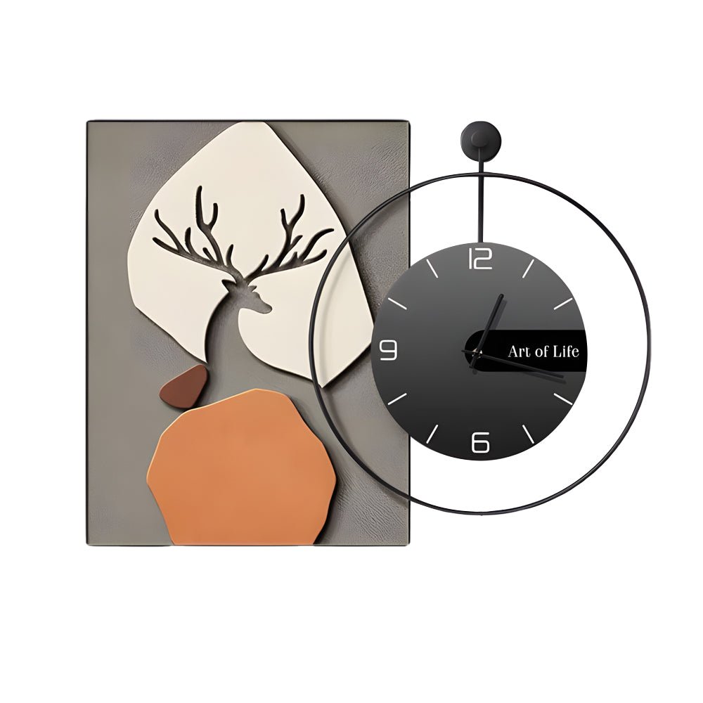 Wall Clock – Geometric Canvas – Size: 19.7 × 27.6 inches – Modern Design for Home or Office Decor 9