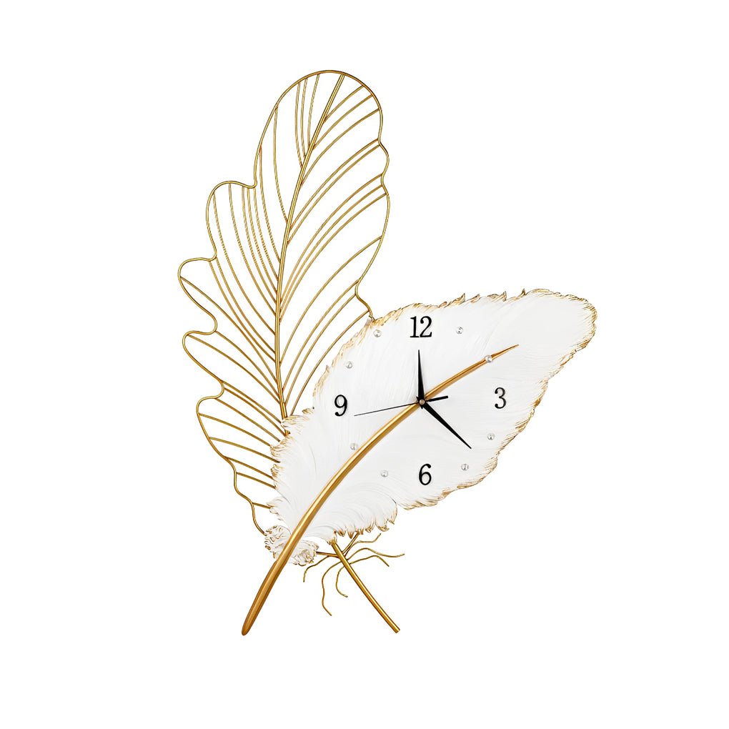 Wall Clock – Metal and Resin – Size Options: 19.7 x 25.2 inches or 21.7 x 30.7 inches – Silent Design with LED Ambient Light 5