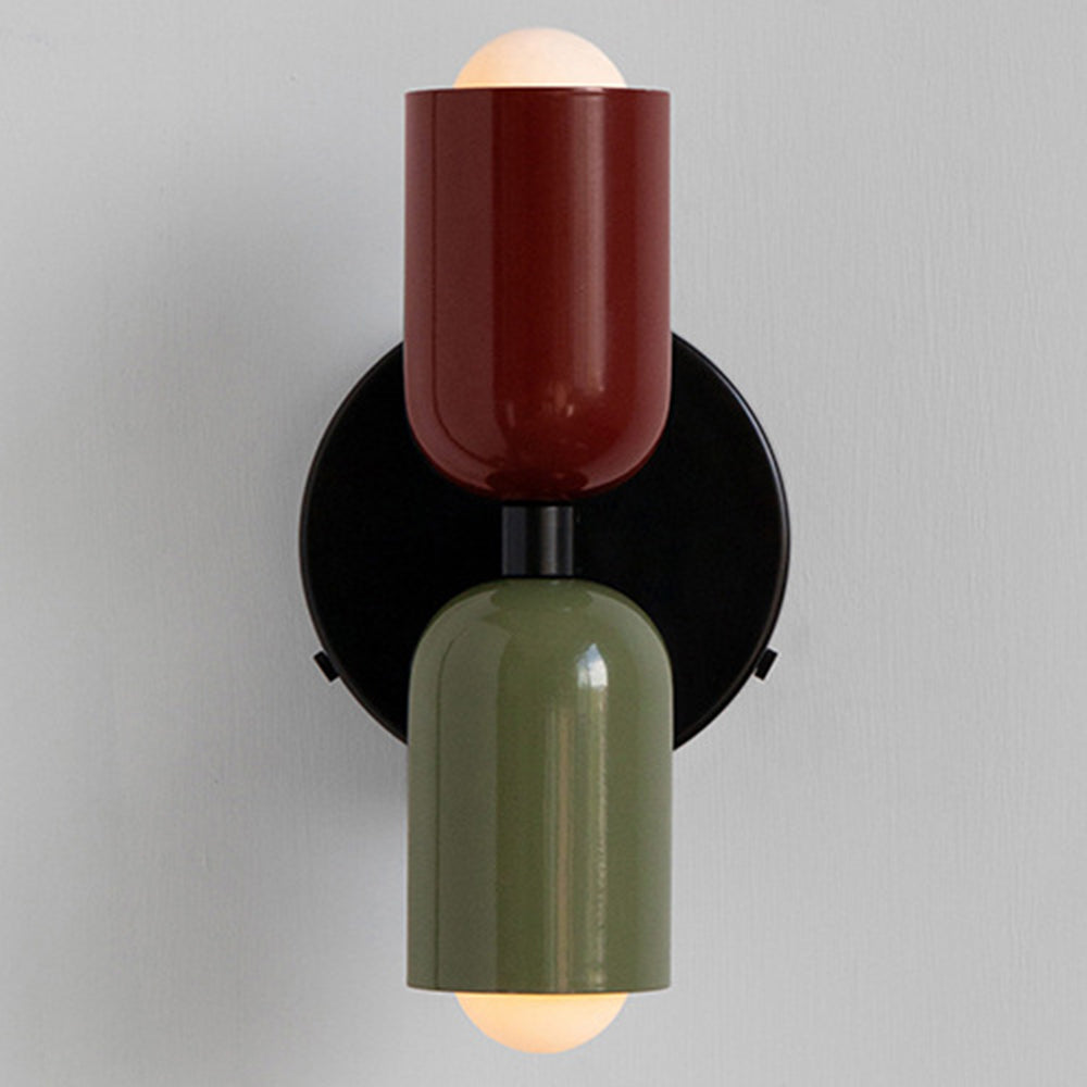 Wall Light – Vintage Glass – Height: 9.1 inches – Double Head Fixture for Utility Room 15