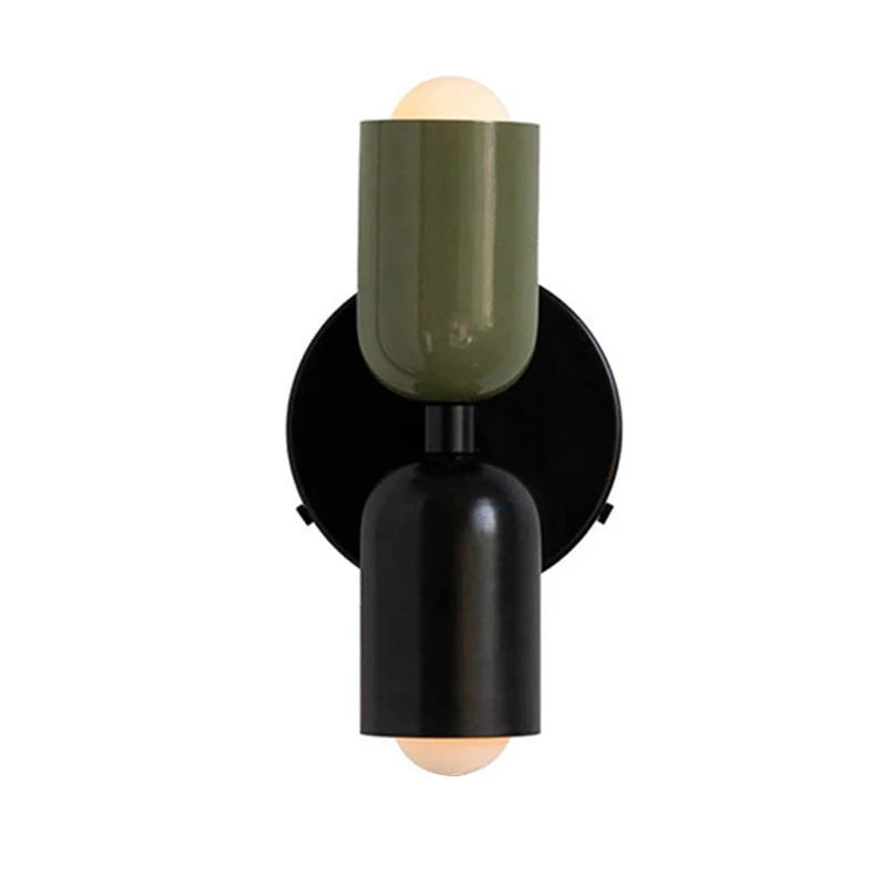 Wall Light – Vintage Glass – Height: 9.1 inches – Double Head Fixture for Utility Room 20