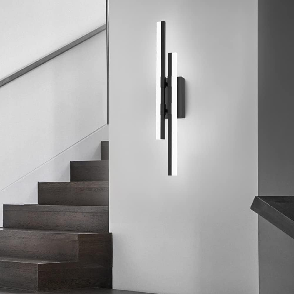 Wall Sconce – Acrylic and Iron – Height: 18.9 inches – Energy-Efficient LED Lighting for Living Room or Bedroom 0