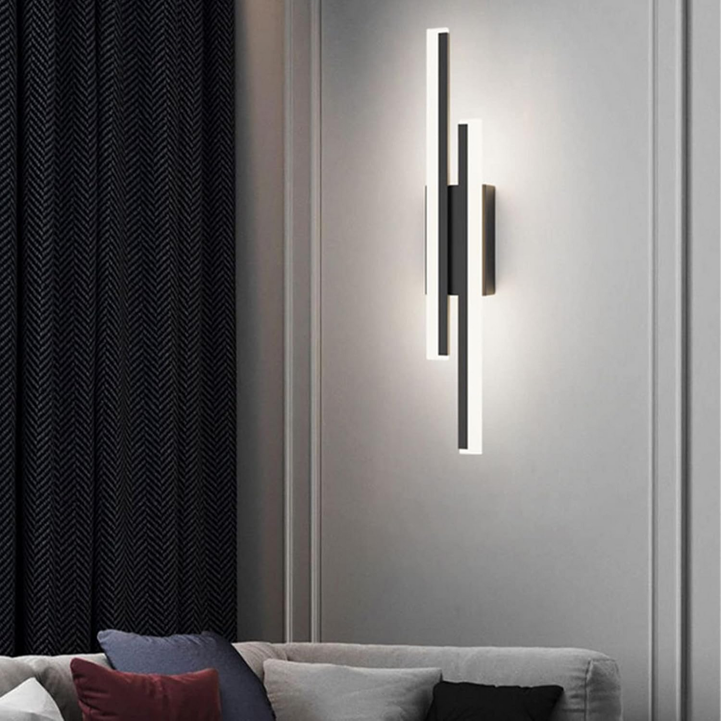 Wall Sconce – Acrylic and Iron – Height: 18.9 inches – Energy-Efficient LED Lighting for Living Room or Bedroom 2