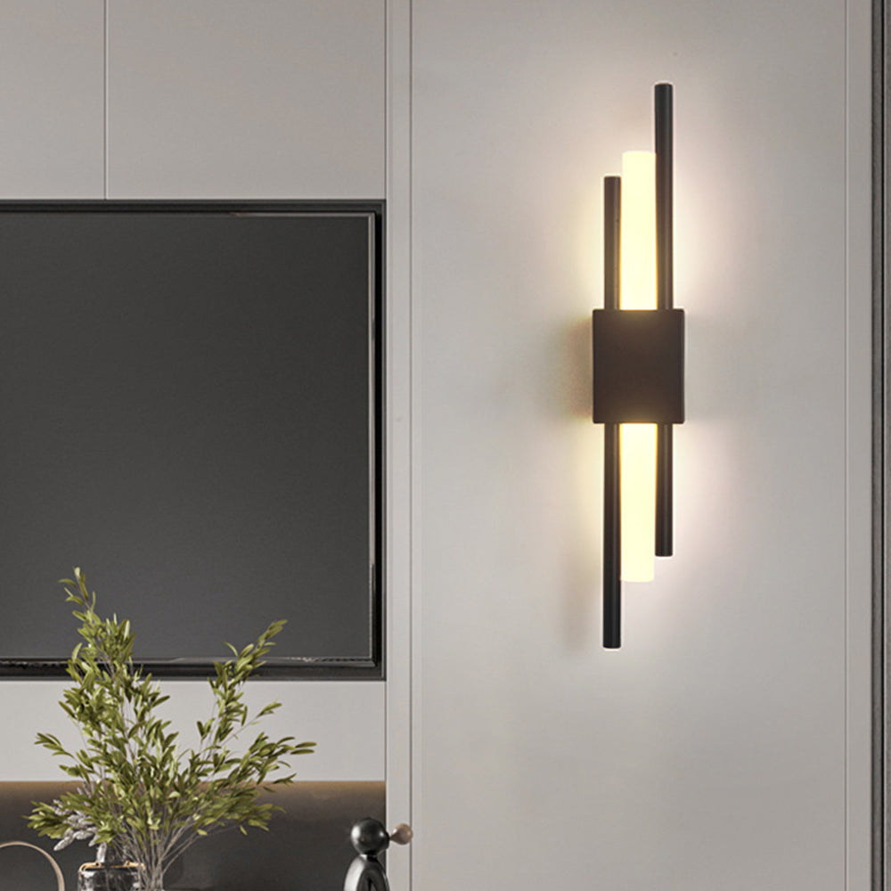 Wall Sconce – Black and Gold Finish – Height: 19.7 inches – Modern Lighting for Living Room or Bedroom 1