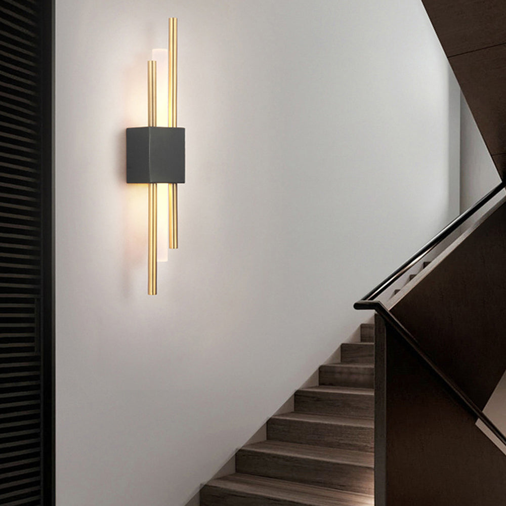 Wall Sconce – Black and Gold Finish – Height: 19.7 inches – Modern Lighting for Living Room or Bedroom 10