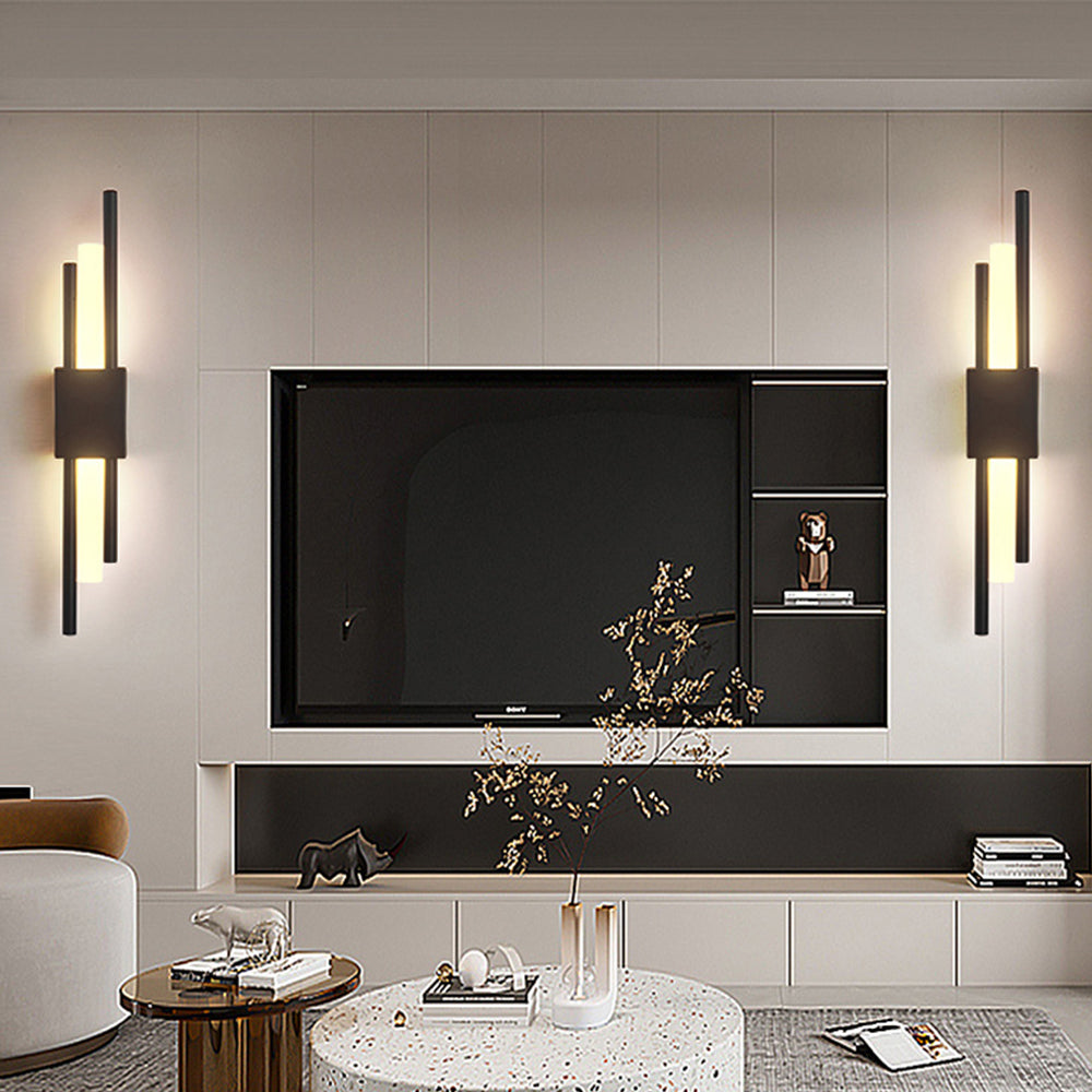 Wall Sconce – Black and Gold Finish – Height: 19.7 inches – Modern Lighting for Living Room or Bedroom 3