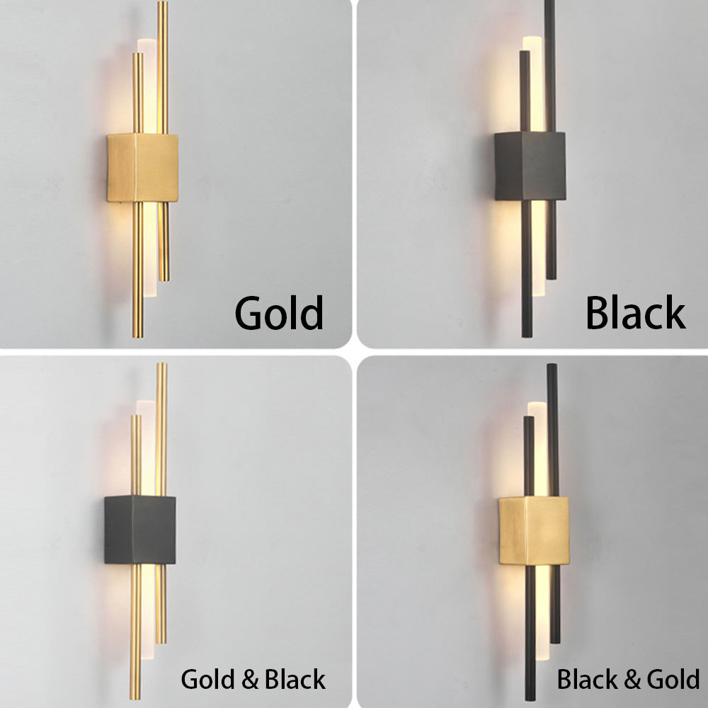 Wall Sconce – Black and Gold Finish – Height: 19.7 inches – Modern Lighting for Living Room or Bedroom 5