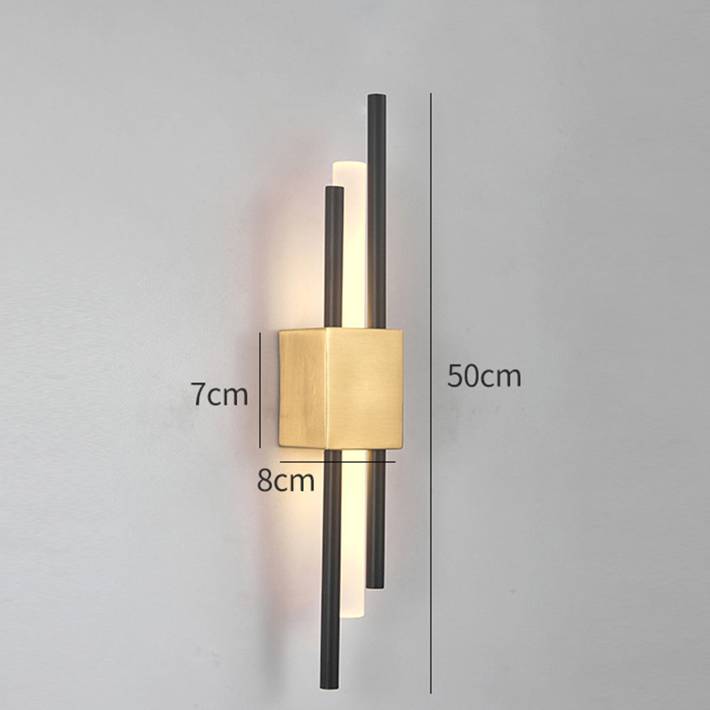 Wall Sconce – Black and Gold Finish – Height: 19.7 inches – Modern Lighting for Living Room or Bedroom 8