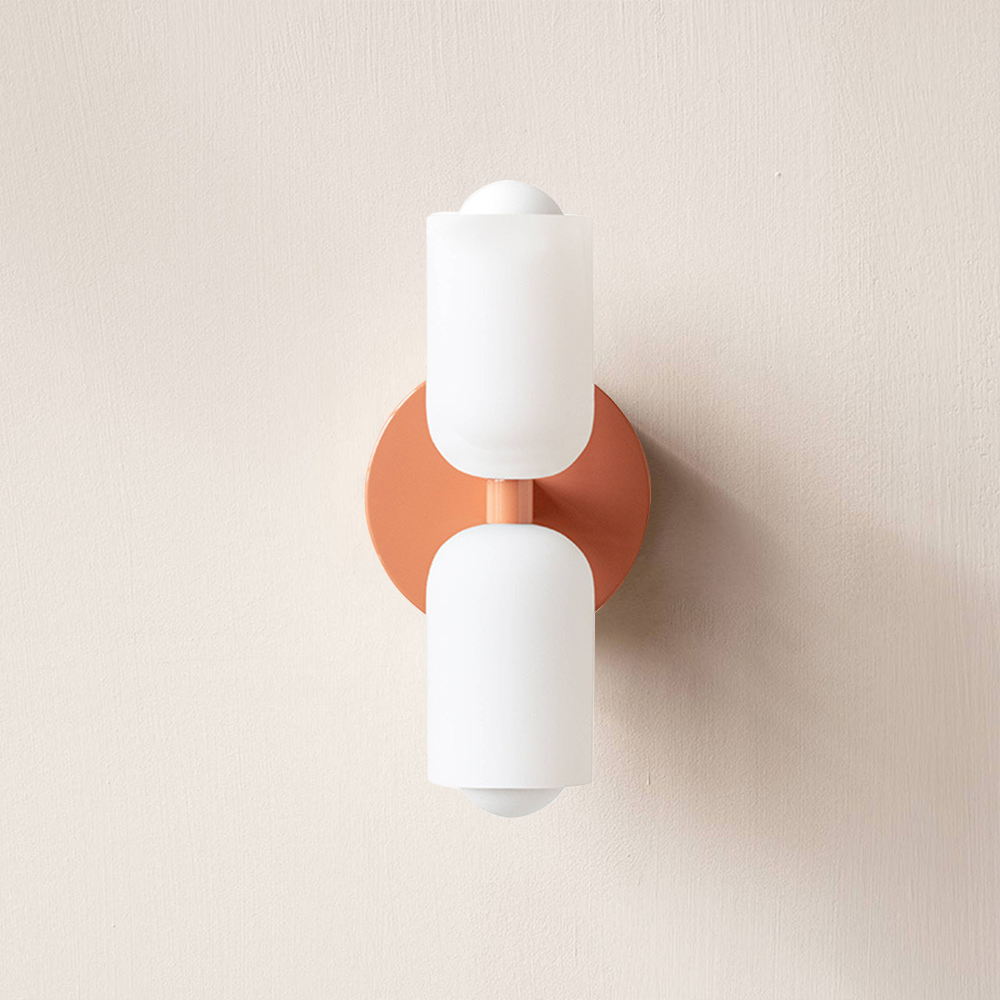 Wall Sconce – Creamy Metal and Acrylic – Height: 9.1 inches – Elegant Double Heads for Versatile Lighting 18