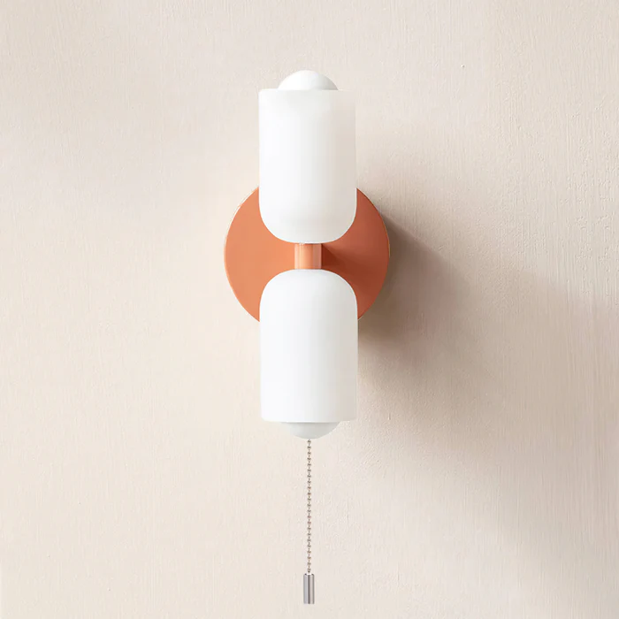 Wall Sconce – Creamy Metal and Acrylic – Height: 9.1 inches – Elegant Double Heads for Versatile Lighting 19