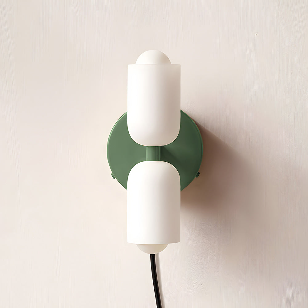 Wall Sconce – Creamy Metal and Acrylic – Height: 9.1 inches – Elegant Double Heads for Versatile Lighting 21