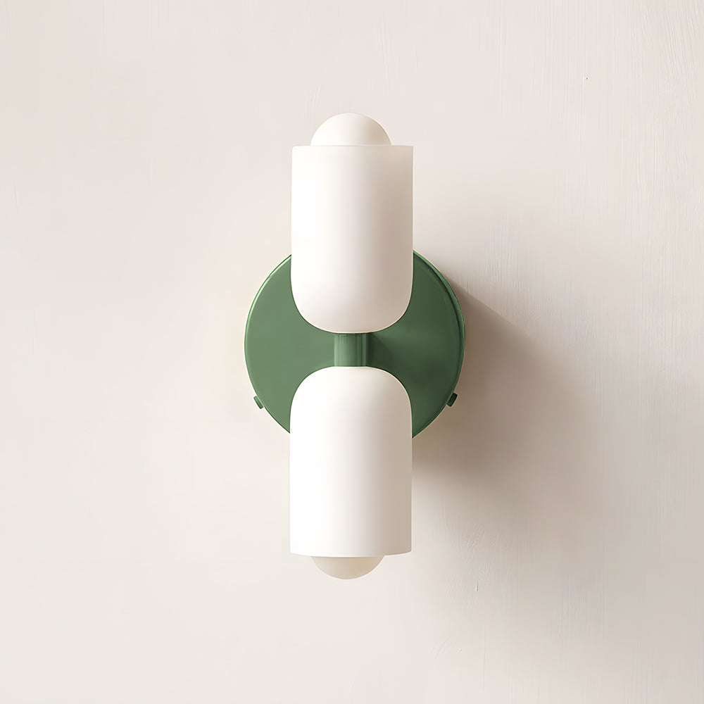 Wall Sconce – Creamy Metal and Acrylic – Height: 9.1 inches – Elegant Double Heads for Versatile Lighting 22