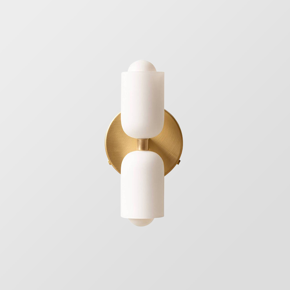 Wall Sconce – Creamy Metal and Acrylic – Height: 9.1 inches – Elegant Double Heads for Versatile Lighting 4