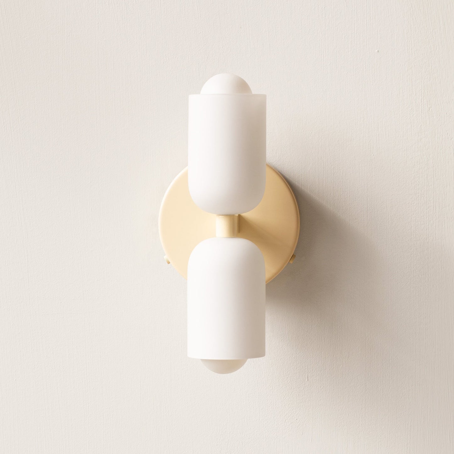 Wall Sconce – Creamy Metal and Acrylic – Height: 9.1 inches – Elegant Double Heads for Versatile Lighting 8