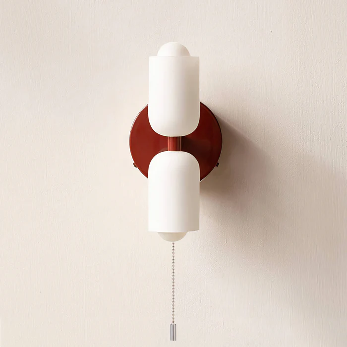 Wall Sconce – Creamy Metal and Acrylic – Height: 9.1 inches – Elegant Double Heads for Versatile Lighting 9