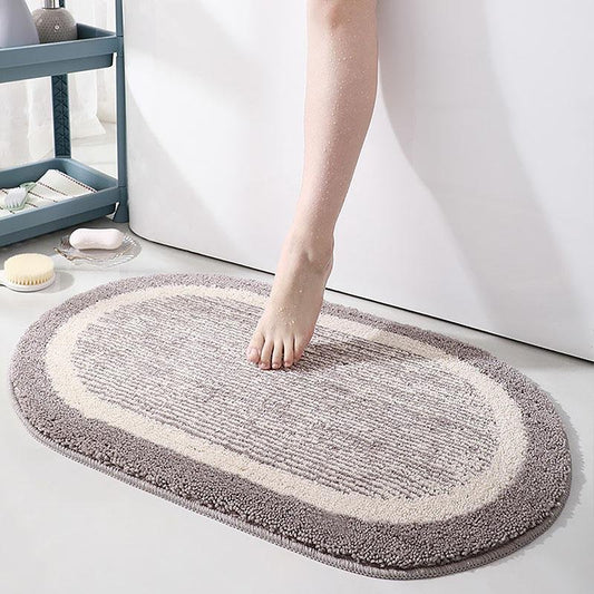 Bath Runner – Soft Microfiber – 20 × 31 Inches – Non Slip and Stylish for Bathroom 0
