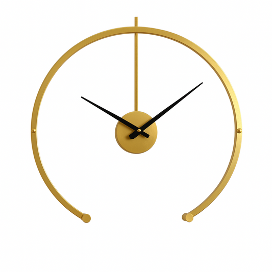 Wall Clock – Modern Black Design – Diameter 19.7inches – Elegant Home Decor for Stylish Spaces