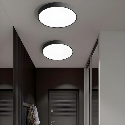 Circular Flush Mount LED Ceiling Light | Modern Home Illumination | Energy-Efficient Iron & Acrylic | Brick by Brick London 0