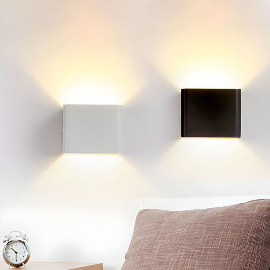 Cube Shade Wall Sconce Light | Modern Wall Lamp for Hallway & Bedroom | 3.14 Acrylic & Hardware | Brick by Brick London 0