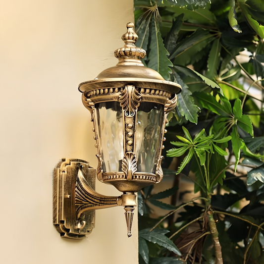 Outdoor Wall Light – Antique Glass – Vintage Design for Porch or Garden
