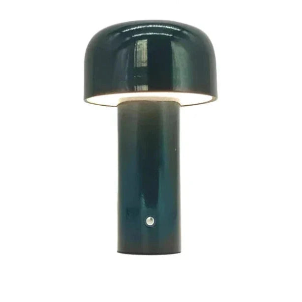 GlowSphere Table Lamp | Rechargeable Cordless Mushroom Design | Indoor Bedside Light | Eco-Friendly Ironwork & Acrylic | Brick by Brick London 0