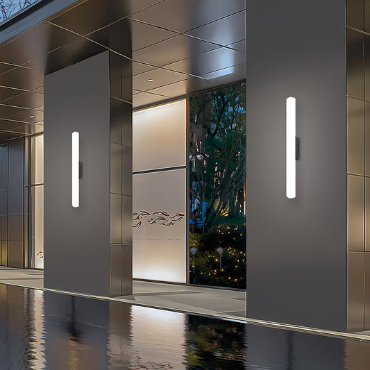 Minimalist White Outdoor Wall Light | Modern Outdoor Wall Lantern | Energy Efficient Aluminum & Acrylic | Brick by Brick London 0