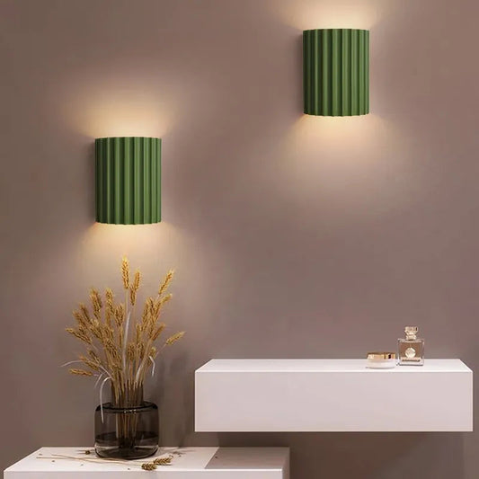 Modern Half-Circle Wall Sconce | Stylish Indoor Wall Lights | Resin | 5.51 x 6.49 | Perfect for Living Room & Bedroom | Brick by Brick London 0