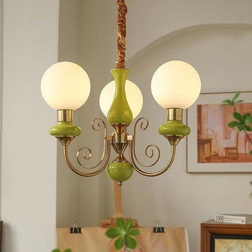 Modern Onyx Chandelier Light | Adjustable Hanging Fixture | Metal & Glass | Elegant Kitchen & Dining Room Lighting | Brick by Brick London 0