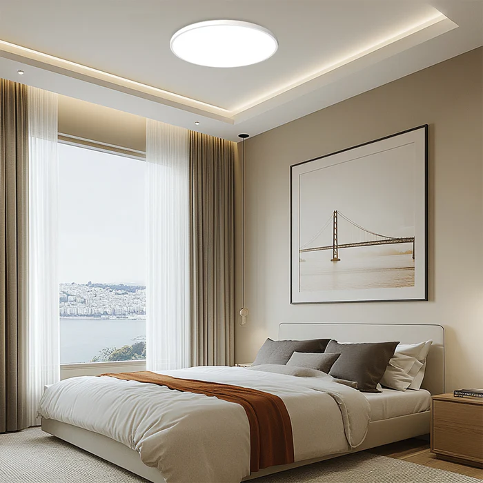 Modern Round LED Ceiling Light | Energy-Efficient Fixture | Minimalist Design | 23-45cm Diameter | Brick by Brick London 10