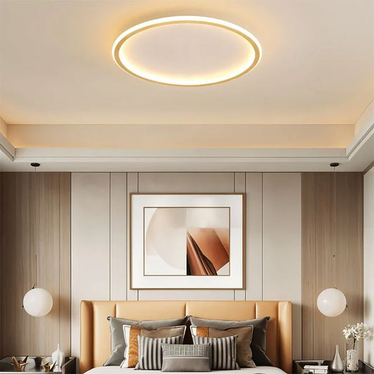 Modern Ultra-thin Round Ceiling Light | LED Lighting Solution | Aluminum & Iron | 30-78cm | Brick by Brick London 15