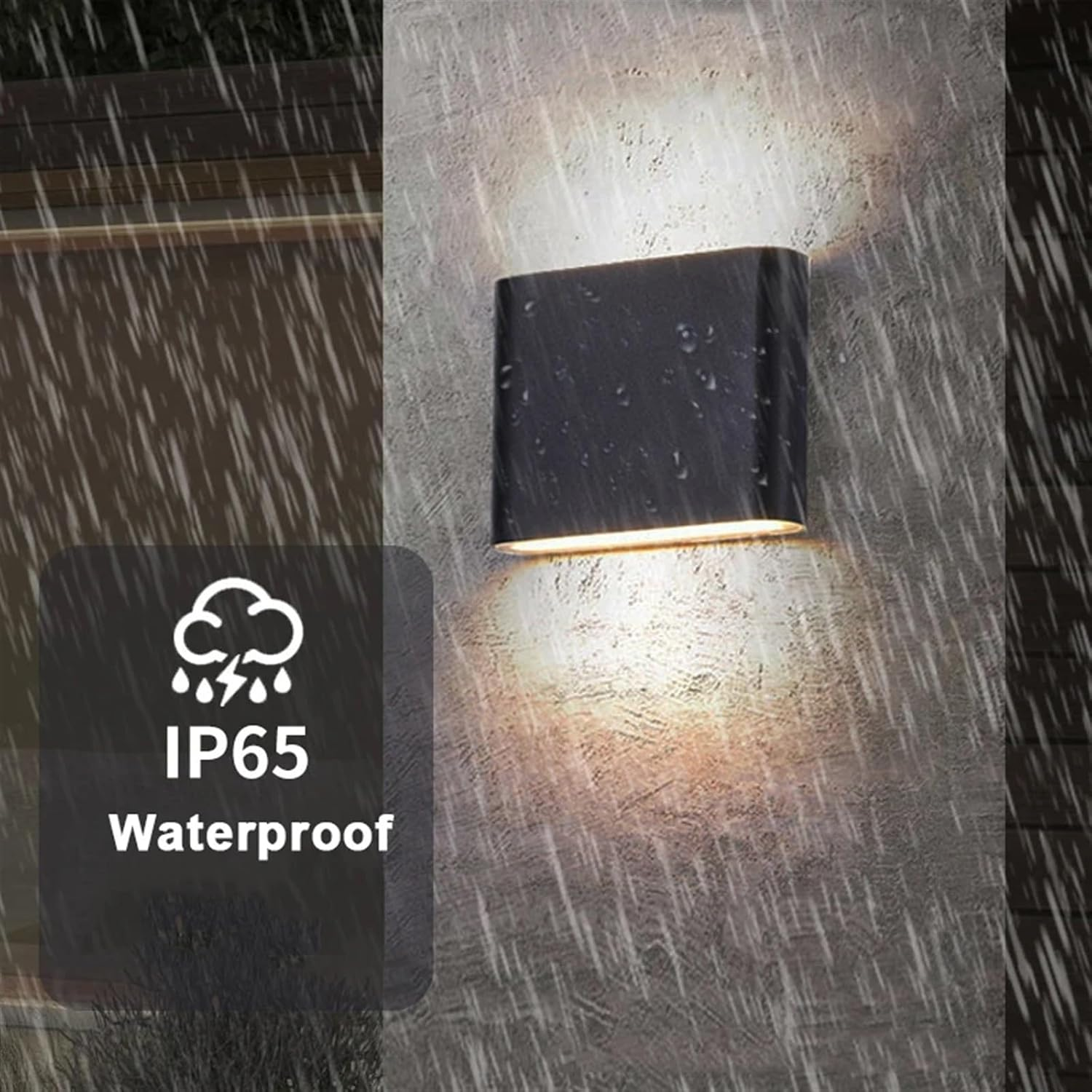 Modern Waterproof Outdoor Wall Light | Energy-Efficient LED Sconce | Dual-Light Effect | Aluminum | Brick by Brick London 1