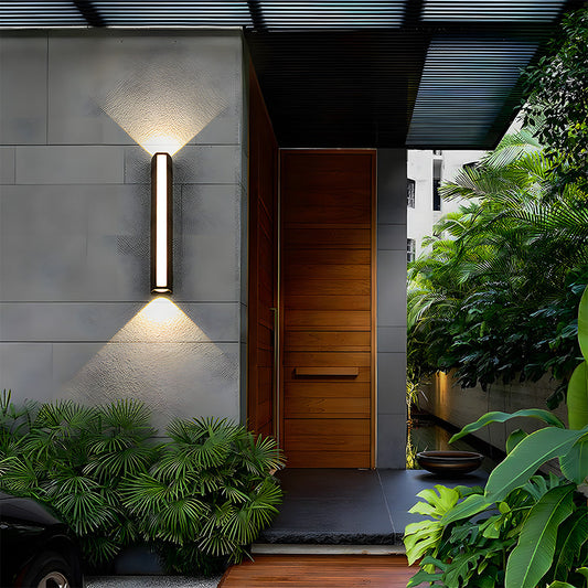 Outdoor Wall Light – Aluminum and Acrylic – Height: 8.3 inches – Waterproof LED for Gardens and Entryways 3