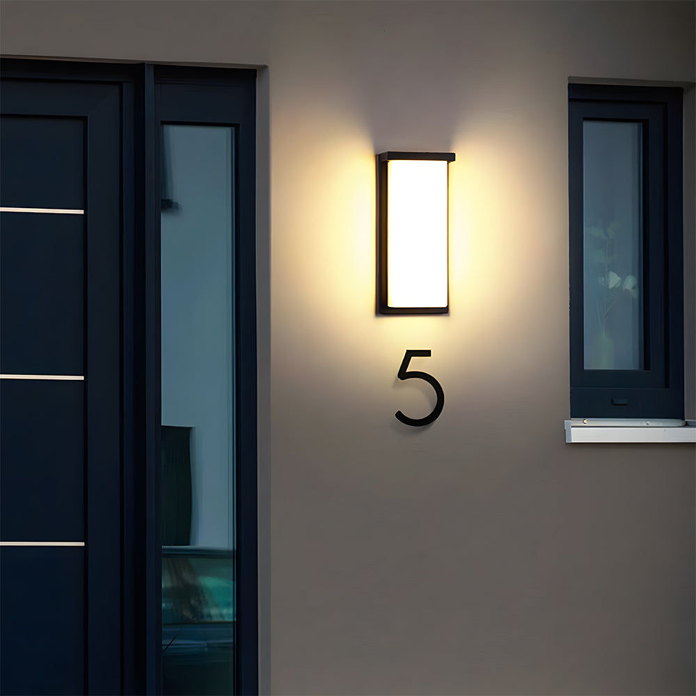 Sleek IP65 Outdoor Wall Light | Modern Exterior Wall Lantern | Aluminium & Acrylic | 24W/36W | Brick by Brick London 7