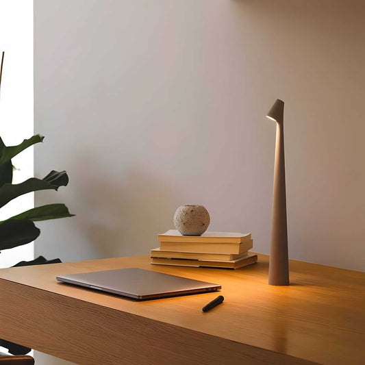 SlimLuxe Cordless Table Lamp | Adjustable Brightness | Modern Bedside Light | Rechargeable | Brick by Brick London 0