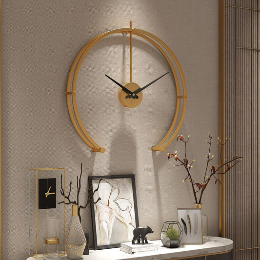 Wall Clock – Modern Black Design – Diameter 50cm – Elegant Home Decor for Stylish Spaces 0
